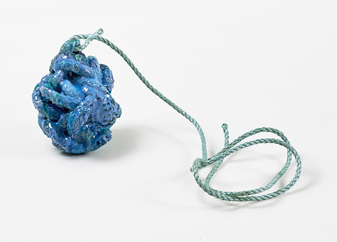 Rover, dyed resin, roving, rope, 12” x 14” x 25”, 2017